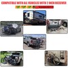 E Bike Racks For Tow Hitch 2 Bike,Heavy Duty Car Bike Racks For 2 Inch Receiver,Bike Carrier for Car,Foldable Bicycle Carrier Platform, - 3 of 4