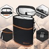 OPUX 2 Bottle Wine Carrier Tote, Insulated Leakproof Cooler Bag, Portable Case Travel Picnic BYOB Beach Christmas Gift - 4 of 4