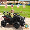 JOYRACER 24V 4WD/2WD Switchable Kids Ride on UTV, 2-Seater Electric Car Toys with Remote, MP3/USB/Bluetooth Music, Horn & LED - 2 of 4