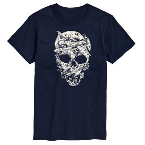 Men's - Disney - Dead Men Tell No Tales Shark Skull Short Sleeve Graphic T-Shirt - 1 of 4