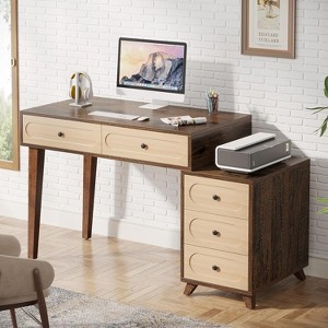 Tribesigns 51-Inch Computer Desk with 5 Drawers - 1 of 4