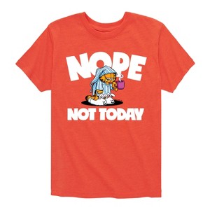 Boys' - Garfield - Nope Not Today Short Sleeve Graphic T-Shirt - 1 of 4