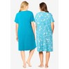 Dreams & Co. Women's Plus Size Dreams & Co 2-Pack Sleepshirt - 3 of 4