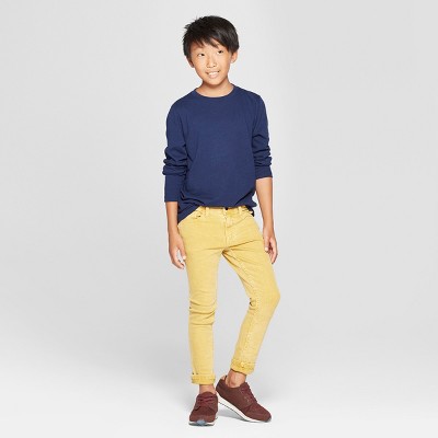 Cat & Jack Boys' Long Sleeve T-Shirt - Cat & Jack™ Navy L: Pullover, Below Waist — фото 3