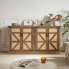 NicBex 4 Rattan Doors Sideboard Buffet Cabinet Wooden Coffee Bar Cabinet with Storage for Kitchen,Living Room - 2 of 4