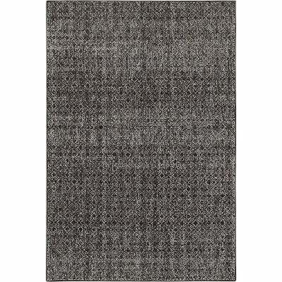 Oriental Weavers Atlas 8048Q Black/ Grey Indoor Area Rug - 1'10" x 3'2"