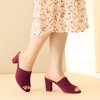 Perphy Women Slip on Chunky Heels Mules Slide Sandals - 2 of 4