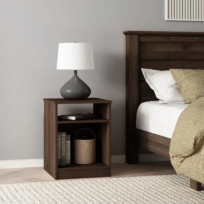 Open Shelf Nightstand