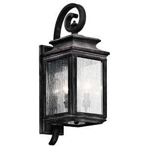 Kichler Lighting Wiscombe Park 3 - Light Wall Light in  Weathered Zinc - 1 of 2