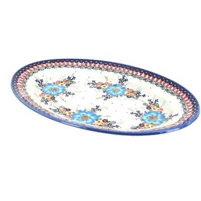 Blue Rose Polish Pottery Kristi Large Platter