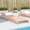 vidaXL Sun Lounger Patio Outdoor Chaise Lounge Chair Daybed - Solid Wood Douglas - Brown - 2 of 4