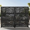 PexFix Metal Freestanding Privacy Screen Garden Fence For Deck Patio Balcony Outdoor Privacy Panel Star Design - 2 of 4
