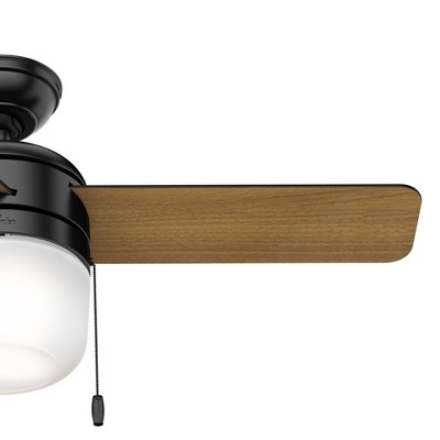 Scandinavian-Inspired Matte Black 42" LED Ceiling Fan with Remote and Reversible Blades