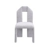 Meridian Furniture,Bennett Grey Boucle Fabric Dining Chair, Set of 2 - 2 of 4
