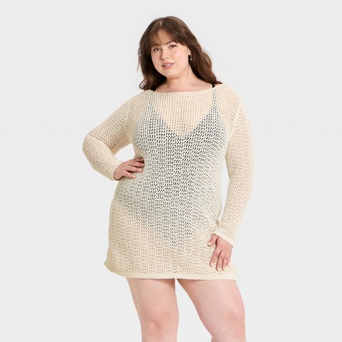 Женские платья A New Day Women's Mini Knit Dress - A New Day™ Cream M