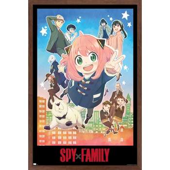 Trends International Spy x Family - Anya Key Art Framed Wall Poster Prints