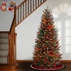 7.5' Prelit Slim Natural Fraser Fir Artificial Christmas Tree Multicolor Lights - National Tree Company - 2 of 3