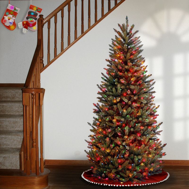 National Tree Company 7.5 ft. Natural Fraser Slim Fir Tree with Multicolor Lights, 3 of 6