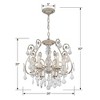 Crystorama Lighting Regis 6 - Light Semi-Flush Mount in  Olde Silver - 4 of 4