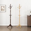 QingMoon Branch Shape Solid Wood Coat Rack, Freestanding Hall Tree with 10 Hooks for Entryway, Hallway, Living Room and Bedroom - 3 of 4