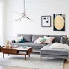 Rennnsan Mirove 27" W 4 -Light Aluminum LED Modern Sputnik Chandelier in Black & Chrome & Gold - 4 of 4