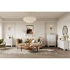 White Dresser for Bedroom, 48" Tall Dresser with 5 Drawers, Chest of Drawers with Storage, Vintage Wood Dressers - 2 of 4