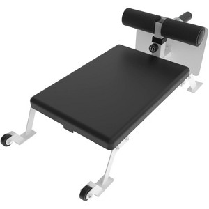 Steel Nordic Hamstring Curl Table, Reverse Hyperextension Leg Exercise Machine with Transport Wheels, Home Gym Fitness Equipment for Men/Women - 1 of 4