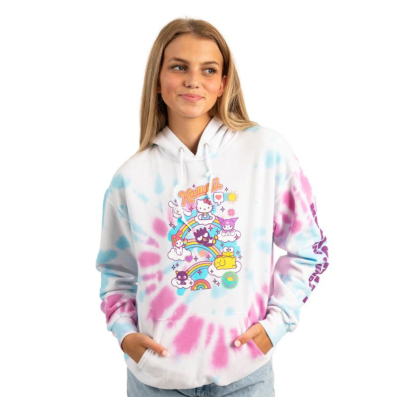 Hello Kitty Characters Spiral Wash Womens Hoodie, 2 of 5