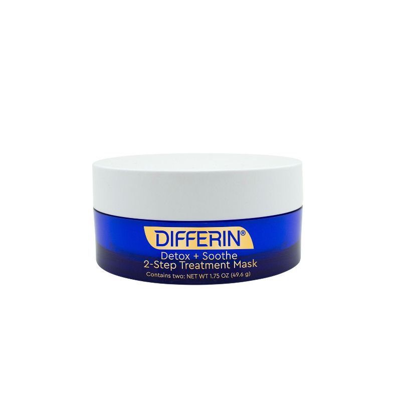 Differin Detox and Soothe 2-Step Treatment Clay Face Mask - 1.75oz, 1 of 7