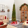 Nearly Natural 8-ft Green Pencil Artificial Christmas Tree with 200 Clear (Multifunction) LED Lights and 402 Bendable Branches - 4 of 4