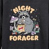 Women's - Instant Message - Night Forager Lightweight French Terry Wide Neck Long Sleeve Graphic Shirt - 2 of 4