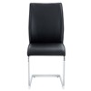 FONTOI 8PCS Arch Dining Chairs with High Resilience, Dining Chair with Arched Metal Legs for Living Room, Black&Silver, 21.6"*39"*17.3" - 4 of 4