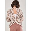 Girl LEOPARD TWIST OPEN BACK KNIT SWEATER - Good Girl - 3 of 4