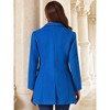 INSPIRE CHIC Women's Notched Lapel Single Breasted Outwear Fall coat - 4 of 4