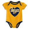 NCAA Northern Arizona Lumberjacks Infant Girls' 3pk Bodysuit - 3 of 4