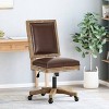 Sandine Rustic Upholstered Swivel Office Chair - Christopher Knight Home - 2 of 4