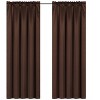 Kate Aurora Lux Living Complete 9 Piece Semi Sheer Rod Pocket Window Curtain & Valance Set - 2 of 4