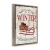 Stupell Industries Rustic Winter Wonderland Sleigh, 17" x 21" - 3 of 4