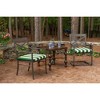 Casual Cushion Stripe Sunbrella Fabric 2-Piece Indoor/Outdoor Seat Pad Cushion - 2 of 4