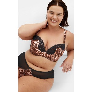 Women's Plus Size Romy Uplift Bra - animal print | CITY CHIC - 1 of 4