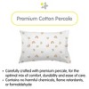 BreathableBaby Cotton Percale Pillowcase, For 13" x 18"/33 x 46 cm Toddler Pillow, Rainbows (2-Pack) - 2 of 4