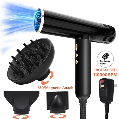 Nicebay Hair Dryer, High-Speed Hair Blow Dryer with Brushless Motor,  Negative Ionic Hair Dryer for Fast Drying, Portable Lightweight