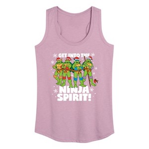 Women's - Teenage Mutant Ninja Turtles - Get Into The Ninja Spirit Graphic Racerback Tank - 1 of 4