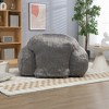 Bean Bag Chair Lazy Sofa, Faux Fur Foam Padded Accent Chair With Armrests, Stylish Bean Bag Chair Sofa for Bedroom, Living Room, Dining Room - 4 of 4