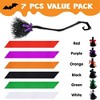 Joyfy Halloween Dress Up Party Favors 55'' Witch Broom Halloween Decor Wizard Witch Cosplay Prop Witch Flying Dancing Broomstick Costume Accessories - 2 of 4