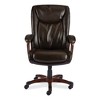 Alera Alera Darnick Series Manager Chair, Supports Up to 275 lbs, 17.13" to 20.12" Seat Height, Brown Seat/Back, Brown Base - 4 of 4