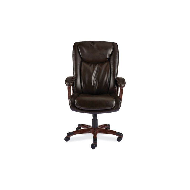 Alera Alera Darnick Series Manager Chair, Supports Up to 275 lbs, 17.13" to 20.12" Seat Height, Brown Seat/Back, Brown Base, 4 of 5