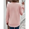 Women Long Sleeve Tunic Tops to Wear with Leggings Casual Loose Fit Crew Neck T-Shirts Tops Blouse - 2 of 4