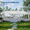 10x30 FT Heavy Duty Canopy Tent with 8 Removable Sidewalls, Portable Roller Bag, 3 Height Settings, 8 Weight Bags, 8 Stakes & 6 Guy Ropes - 2 of 4