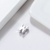 Initial Letter Charms for Women by Ginger Lyne | Italian Style Single Bracelet Charm for her | Sterling Silver Initial A for Charm Bracelet - 2 of 4